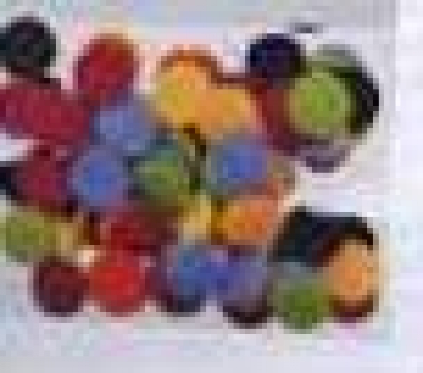 Filzpunkte gestanzt, bunt
